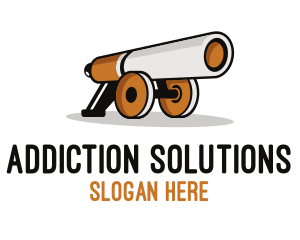 Addiction - Cigarette Canon logo design