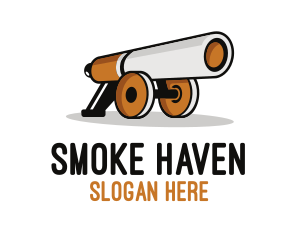 Tobacco - Cigarette Canon logo design