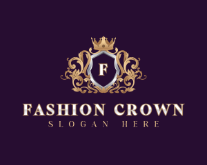 Royal Filigree Shield logo design