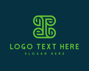 Manufacturing - Organic Natural Letter I logo design