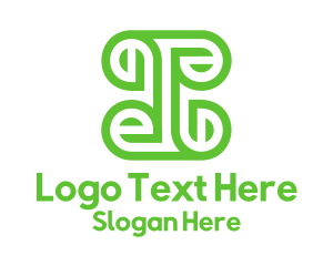 Economic - Green Letter E logo design