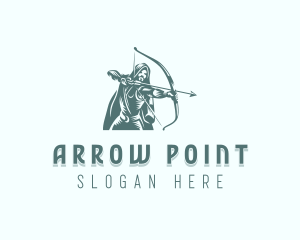 Archer - Hunter Archer Fighter logo design