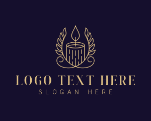 Interior Design - Spa Wreath Candlelight logo design