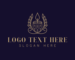 Spa - Spa Wreath Candlelight logo design