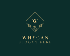 High End Flower Wreath Logo