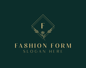 High End Flower Wreath logo design