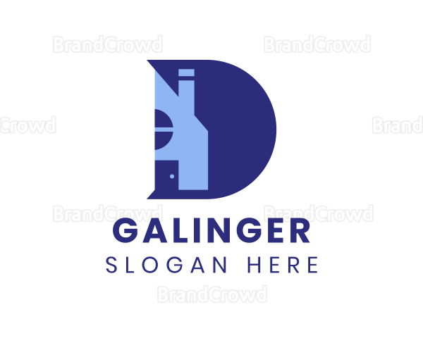 Home Builder Letter D Logo