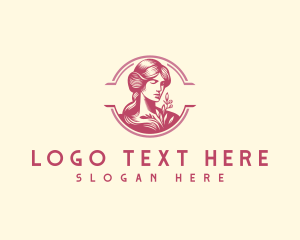Retro - Elegant Woman Beauty logo design