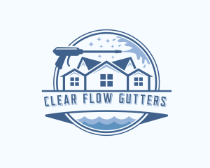 Gutter Roof Pressure Cleaner logo design