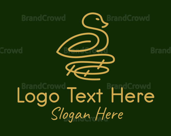 Gold Bird Nest Logo