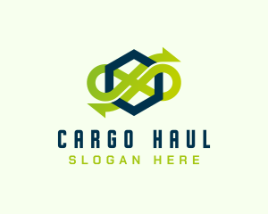 Arrow Loop Delivery logo design