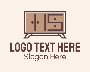 Brown Wooden Cabinet Logo