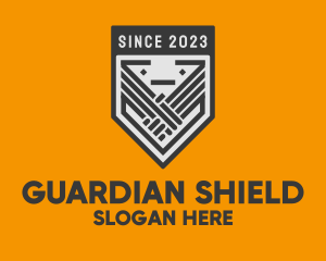 Shield - League Handshake Shield logo design
