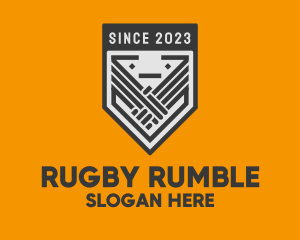 Rugby - League Handshake Shield logo design