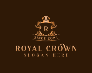 Upscale Crown Shield  logo design