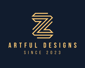 Premium Elegant Monoline Letter Z logo design