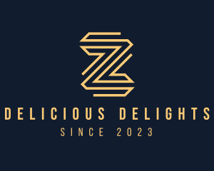 Premium Elegant Monoline Letter Z logo design