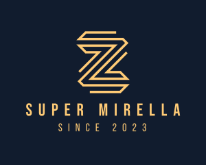 Gold - Premium Elegant Monoline Letter Z logo design