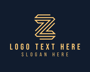 Elegant Monoline Letter Z logo design