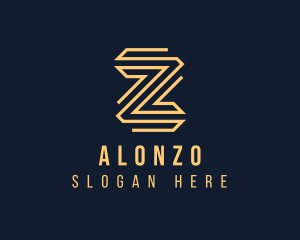 Elegant Monoline Letter Z logo design