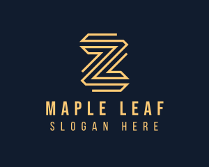 Elegant Monoline Letter Z logo design