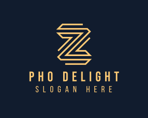 Elegant Monoline Letter Z logo design