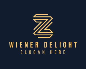 Elegant Monoline Letter Z logo design