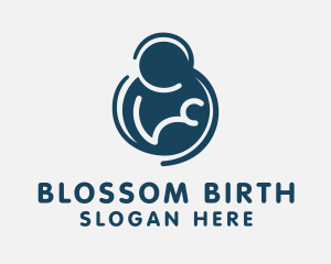 Baby Breast Pump logo design