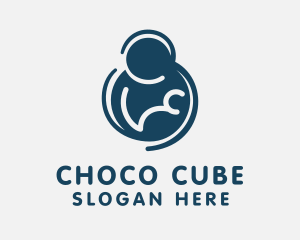 Midwife - Baby Breast Pump logo design