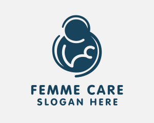 Gynecology - Baby Breast Pump logo design