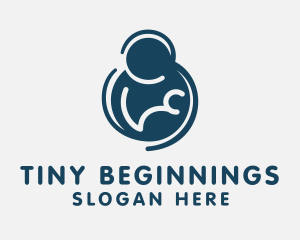 Neonatal - Baby Breast Pump logo design