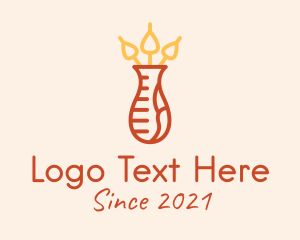 Furniture Shop - Flask Flower Vase logo design