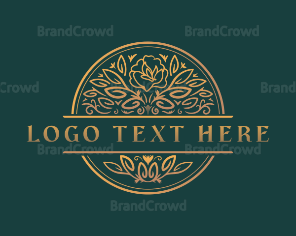 Luxury Floral Wedding Logo