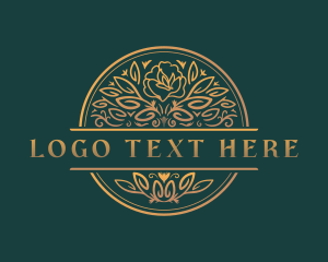 Stylist - Luxury Floral Wedding logo design