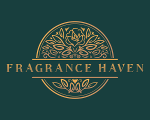 Luxury Floral Wedding logo design