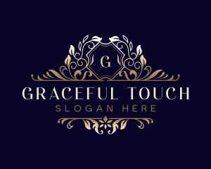 Luxury Botanical Boutique logo design