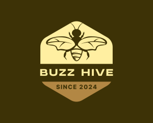 Hexagon Bee Hive logo design