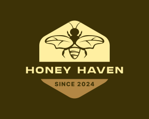 Hexagon Bee Hive logo design