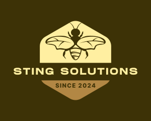 Hexagon Bee Hive logo design