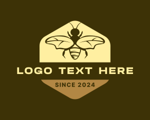 Beekeeping - Hexagon Bee Hive logo design