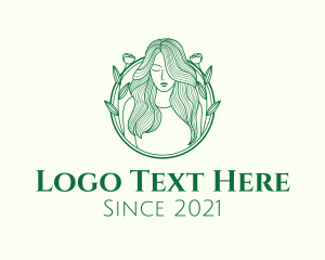 Salon - Green Woman Hair Salon logo design