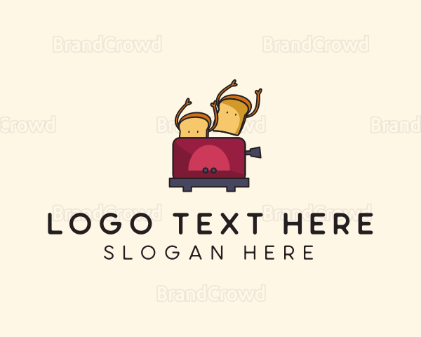 Bread Toast Breakfast Logo