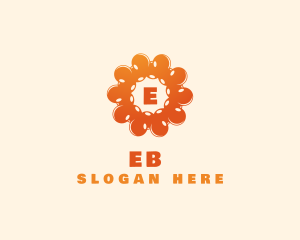 Circle - Bubbly Sun Flower logo design