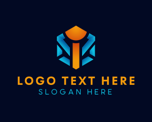 Company - Business Hexagon Letter I logo design