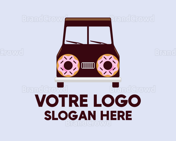 Doughnut Van Delivery Logo