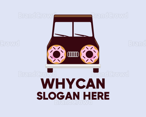 Doughnut Van Delivery Logo