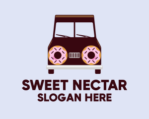 Doughnut Van Delivery logo design