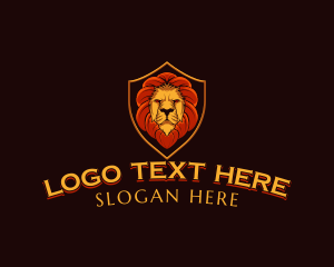 Fierce - Lion Shield Clan logo design