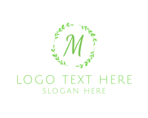 Healing - Organic Leaf  Natural Produce logo design