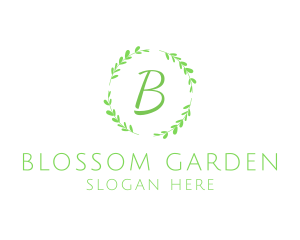 Flora - Organic Leaf  Natural Produce logo design